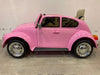 Kinderauto Volkswagen kever roze - 12 volt - RideCars