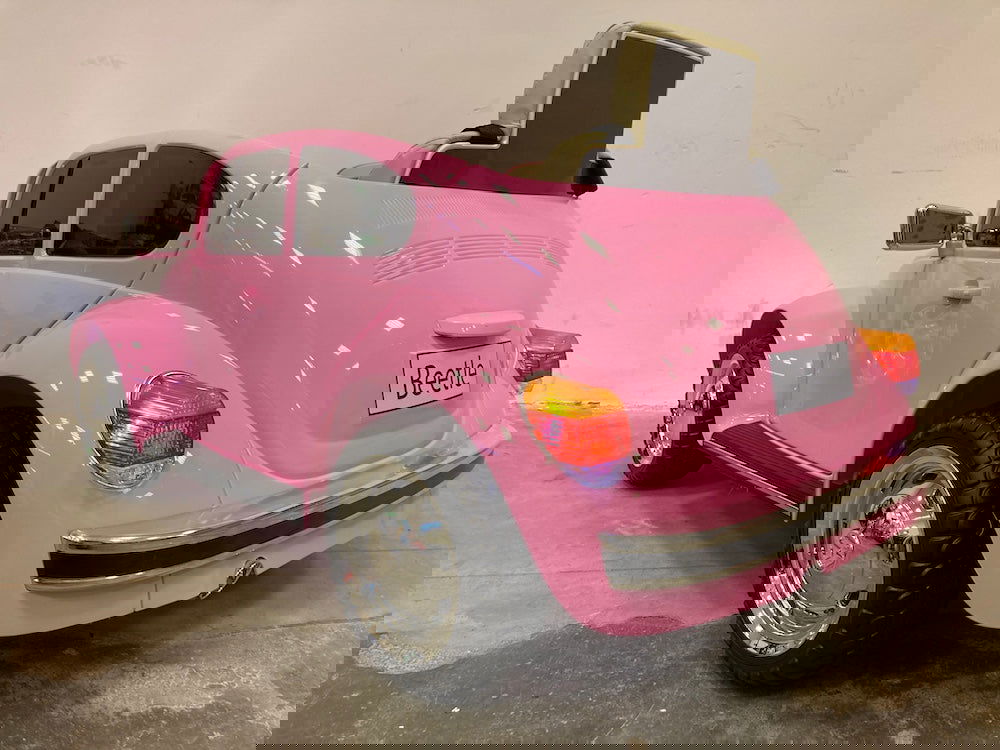 Kinderauto Volkswagen kever roze - 12 volt - RideCars