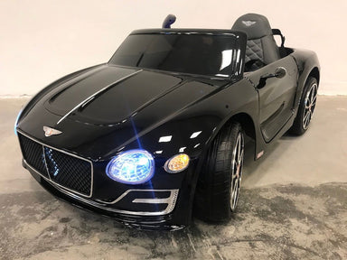 Kinderauto elektrisch Bentley EXP 12 vleugeldeuren 2.4G RC 12 volt zwart - RideCars