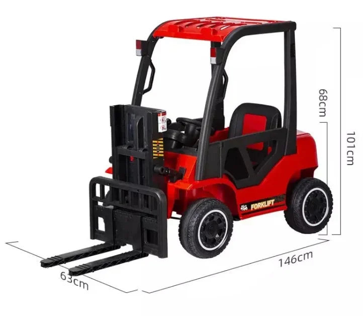 Kinder heftruck 12V | Vorklift voor kinderen rood