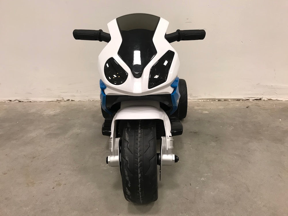 Kindermotor mini BMW S1000 RR - kinder trike elektrisch 6 volt blauw - RideCars