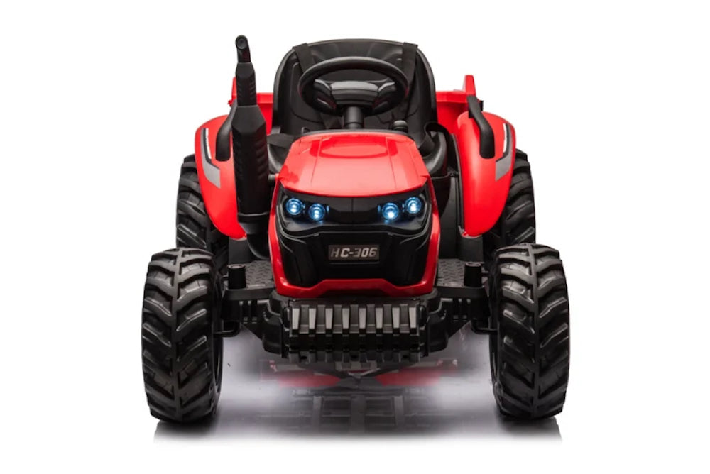 Kindertractor 24V |  Power tractor 24 volt rood