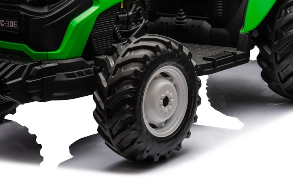 Kindertractor 24V |  Power tractor 24 volt groen