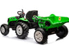 Kindertractor 24 volt met aanhanger (groen) | Ridecars.nl