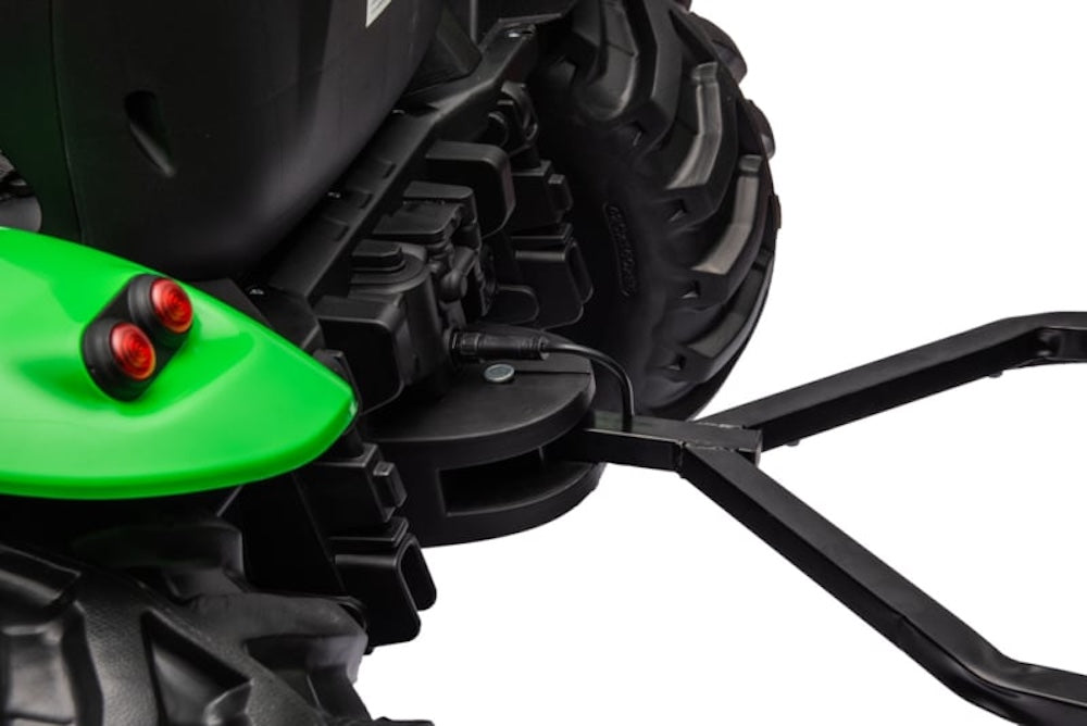 Kindertractor 24 volt met aanhanger (groen) | Ridecars.nl