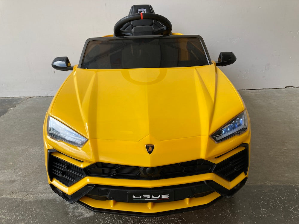 Lamborghini Urus kinderauto geel 12 volt