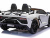 Lamborghini Aventador SVJ 24V elektrische kinderauto wit - twee persoons