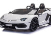 Lamborghini Aventador SVJ 24V elektrische kinderauto wit - twee persoons