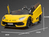 Lamborghini Aventador SVJ 24V elektrische kinderauto wit - twee persoons