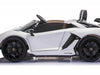 Lamborghini Aventador SVJ 24V elektrische kinderauto wit - twee persoons