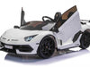 Lamborghini Aventador SVJ 24V elektrische kinderauto wit - twee persoons