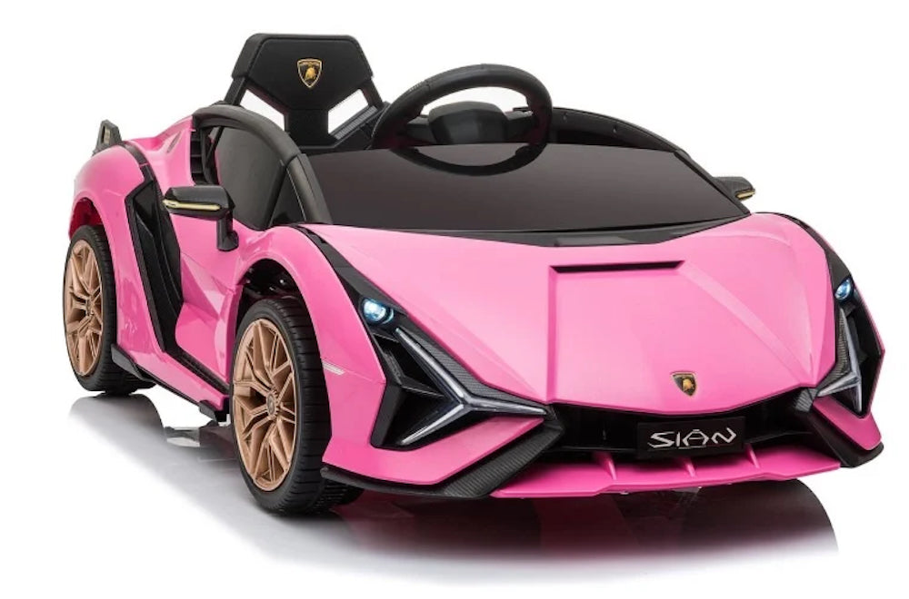 Lamborghini Sian | elektrische kinderauto 12V MP4 roze