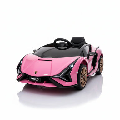 Lamborghini Sian | elektrische kinderauto 12V MP4 roze
