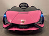 Lamborghini Sian kinderauto 12 volt roze - RideCars