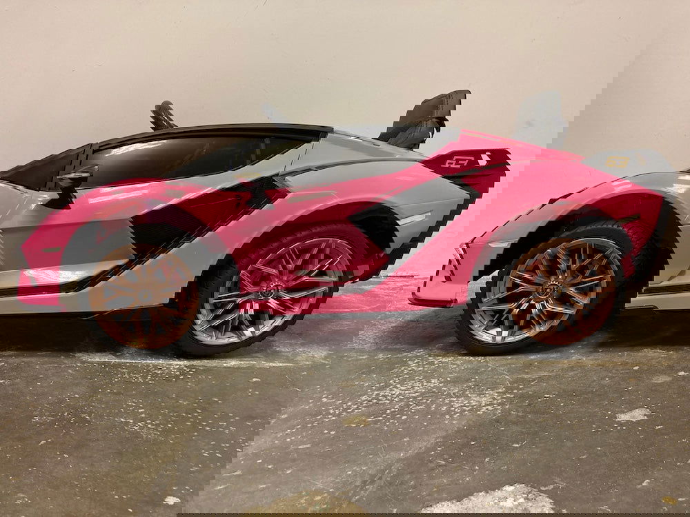 Lamborghini Sian kinderauto 12 volt roze - RideCars