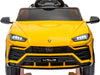 Lamborghini Urus | elektrische kinderauto 12V geel