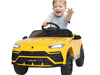 Lamborghini Urus | elektrische kinderauto 12V geel