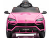 Lamborghini Urus elektrische kinderauto 12V roze