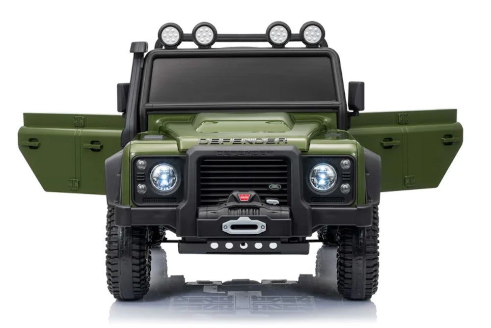 Land Rover Defender 110 SVX elektrische kinderauto groen 12V