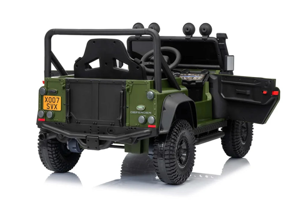 Land Rover Defender 110 SVX elektrische kinderauto groen 12V