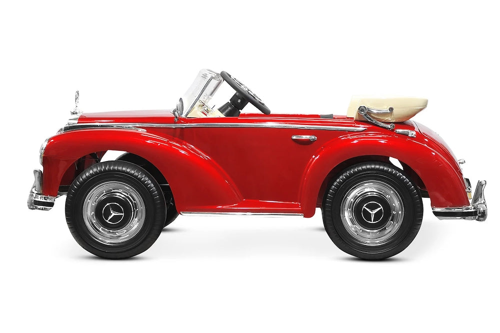 Mercedes 300 S | elektrische kinderauto 12V oldtimer rood