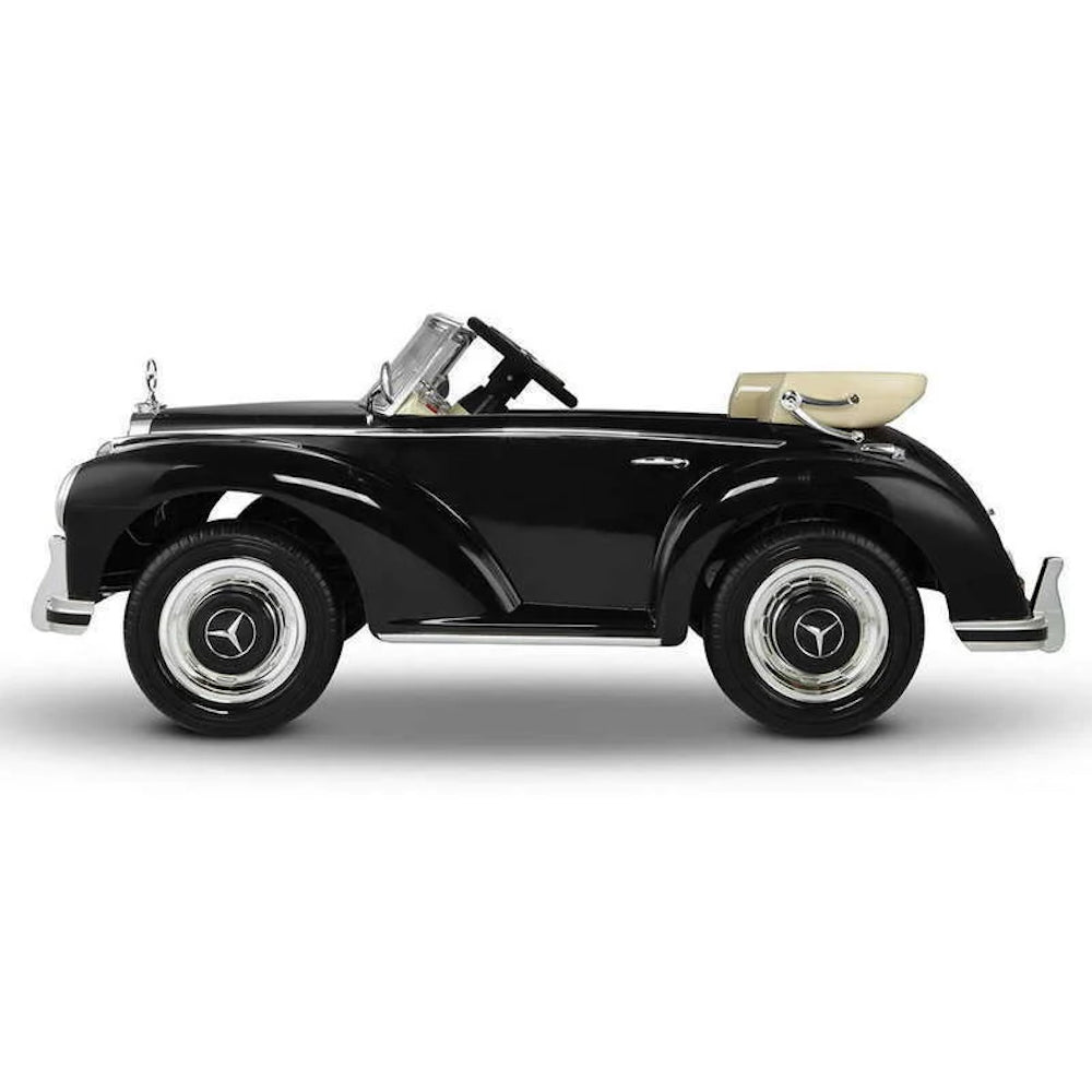 Mercedes 300 S | elektrische kinderauto 12V oldtimer zwart