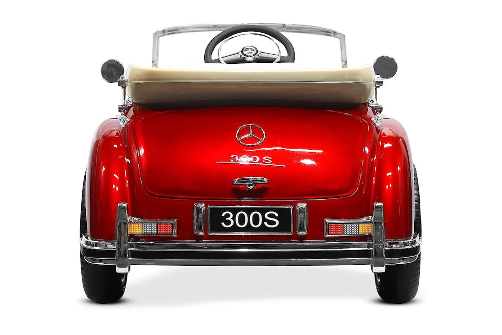 Mercedes 300 S | elektrische kinderauto 12V oldtimer rood