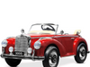 Mercedes 300 S | elektrische kinderauto 12V oldtimer rood