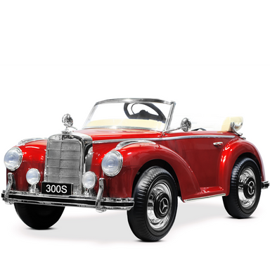 Mercedes 300 S | elektrische kinderauto 12V oldtimer rood