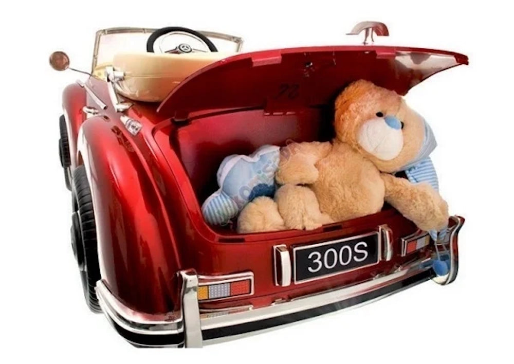 Mercedes 300 S | elektrische kinderauto 12V oldtimer rood