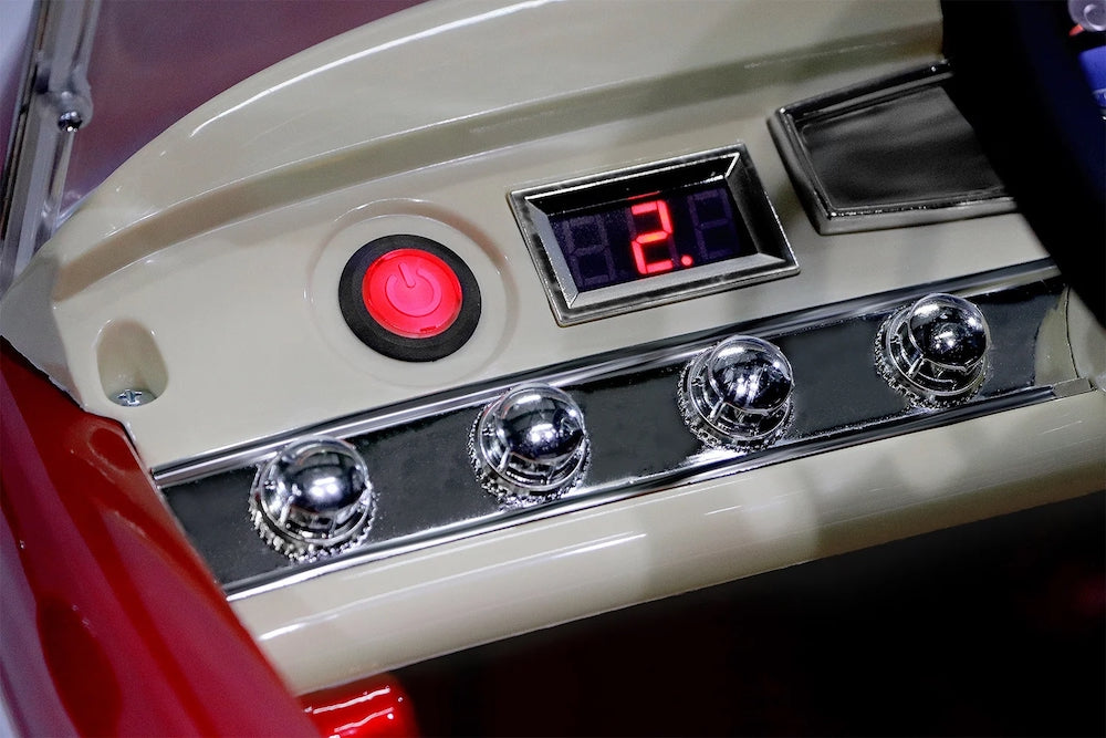 Mercedes 300 S | elektrische kinderauto 12V oldtimer rood