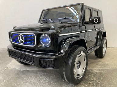 Mercedes EQG elektrische kinderauto zwart 12 volt - RideCars