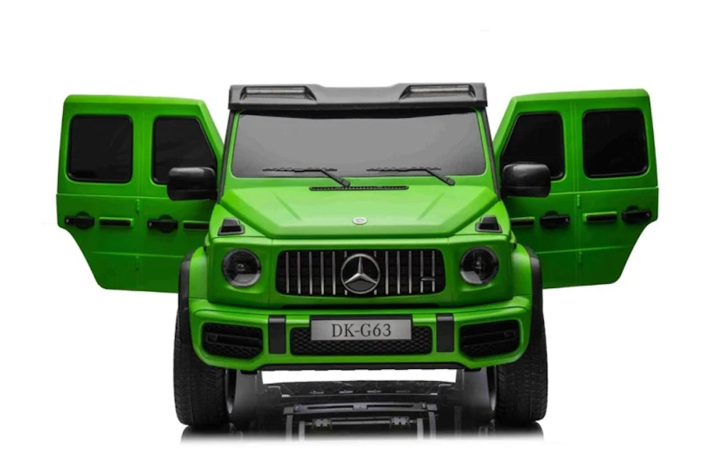 Mercedes G63 AMG XL | 24V 4x4 elektrische kinderauto MP4 scherm mat groen