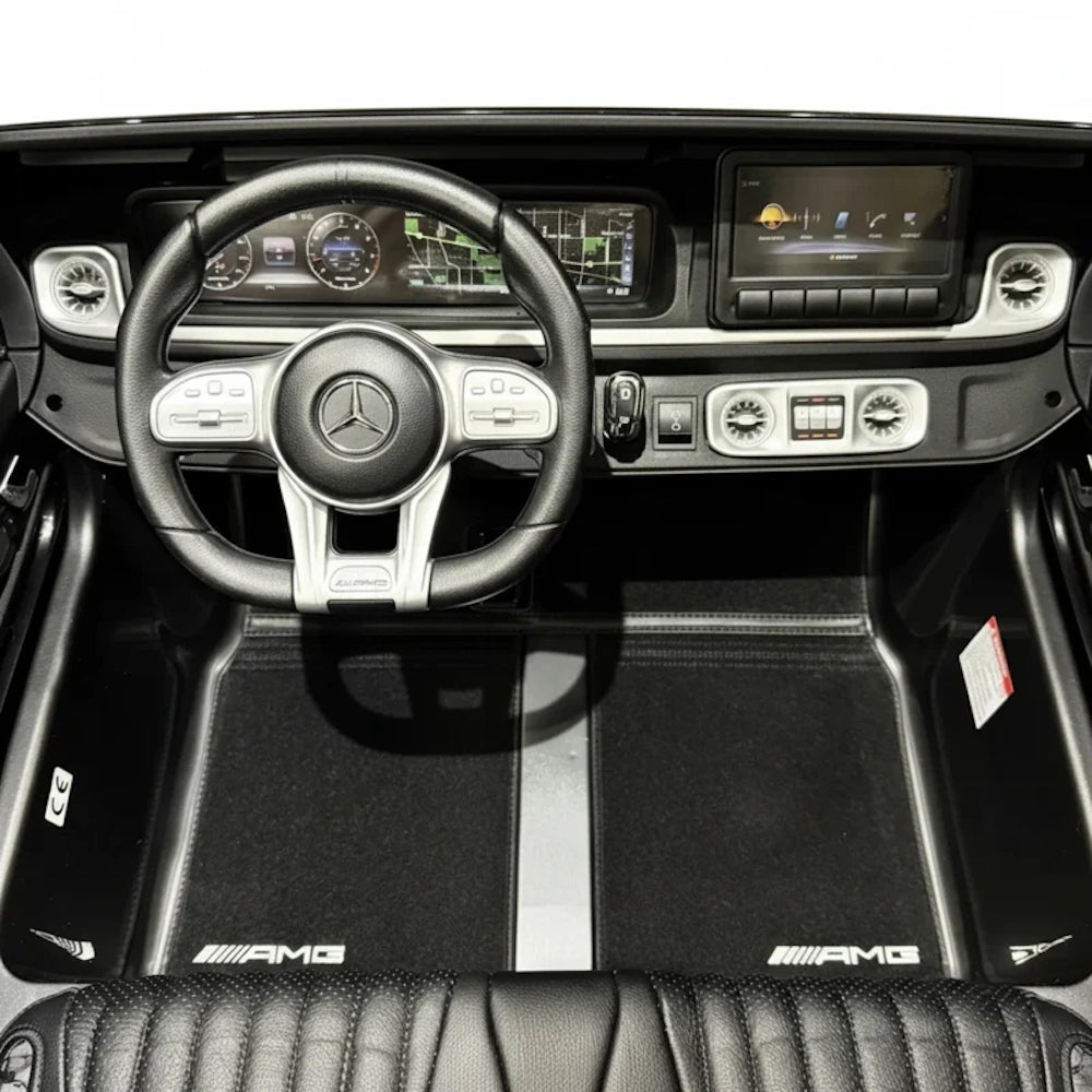 Mercedes G63 AMG XL | 24V 4x4 elektrische kinderauto MP4 scherm mat groen