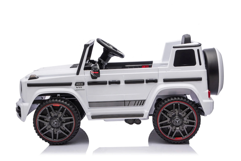 Mercedes G63 AMG | elektrische kinderauto 12V wit