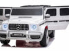 Mercedes G63 AMG | elektrische kinderauto 24V 4WD twee persoons wit
