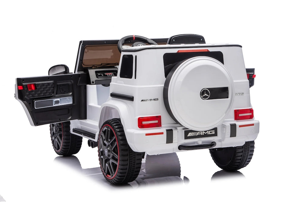 Mercedes G63 AMG | elektrische kinderauto 12V wit