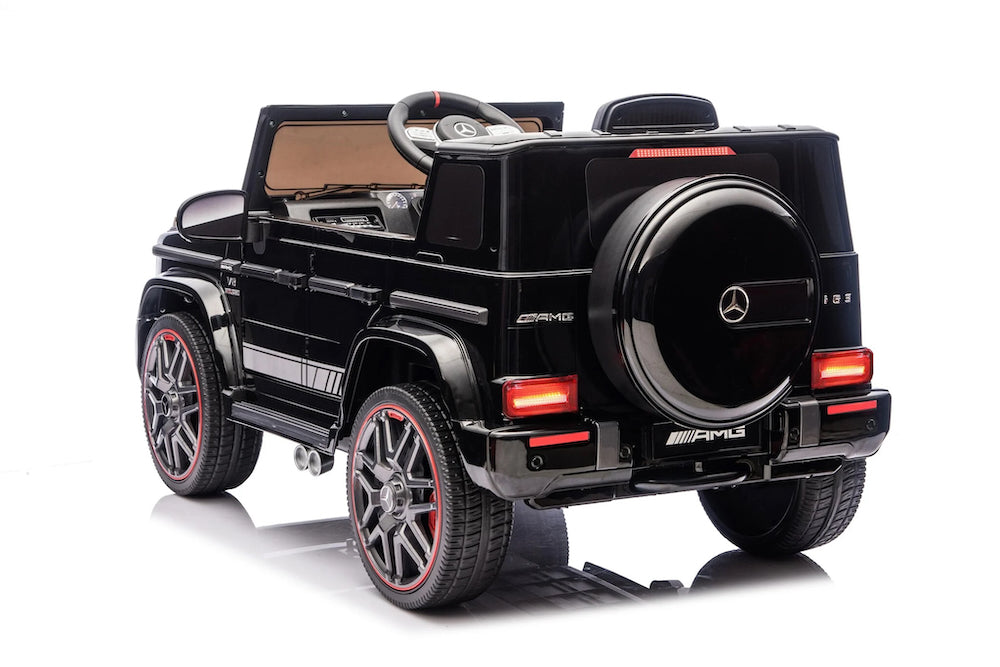 Mercedes G63 AMG | elektrische kinderauto 12V zwart 1 persoons