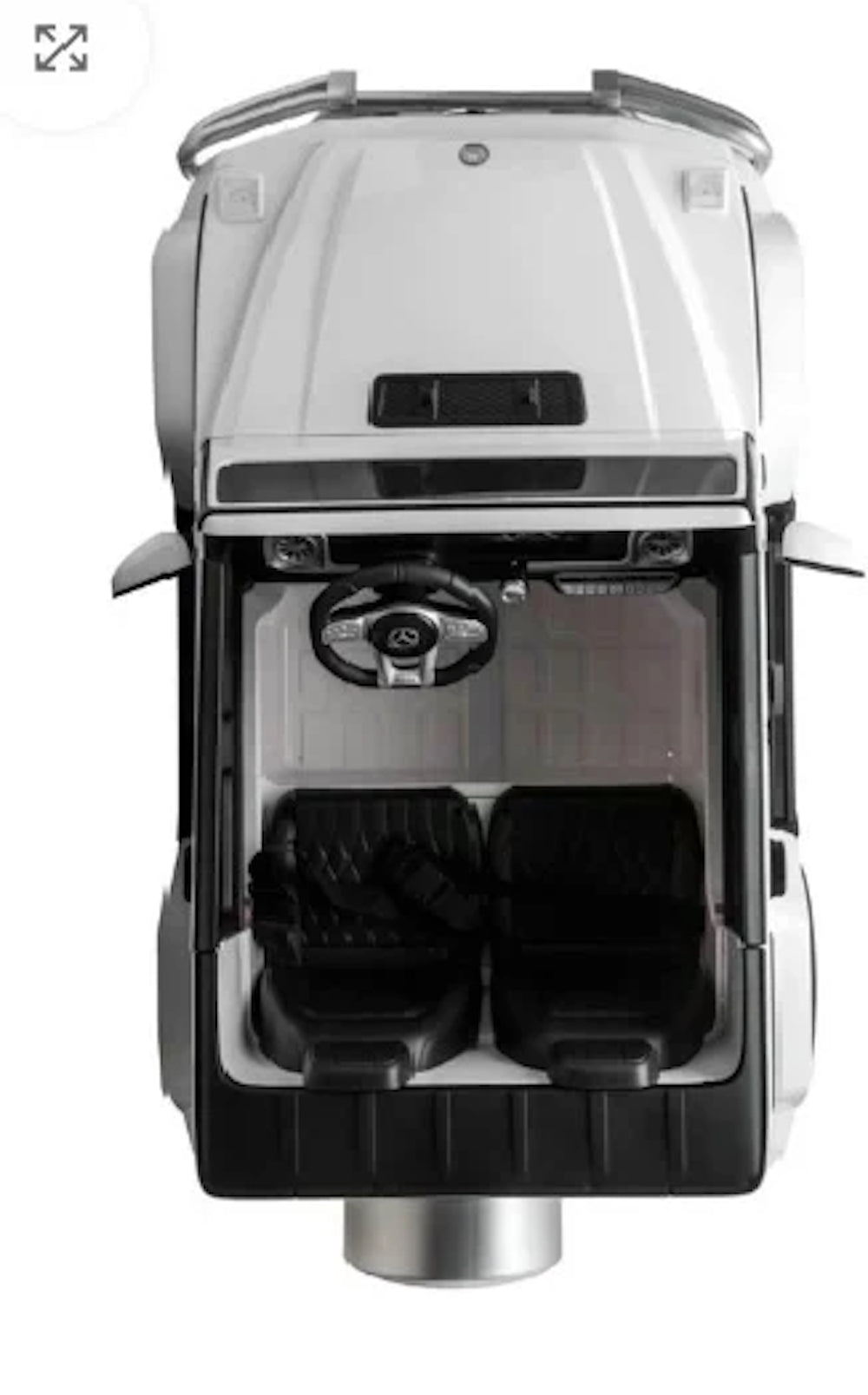 Mercedes G63 AMG | elektrische kinderauto 24V 4WD twee persoons wit