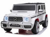 Mercedes G63 AMG | elektrische kinderauto 24V 4WD twee persoons wit