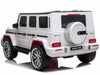 Mercedes G63 AMG | elektrische kinderauto 24V 4WD twee persoons wit