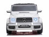 Mercedes G63 AMG | elektrische kinderauto 24V 4WD twee persoons wit