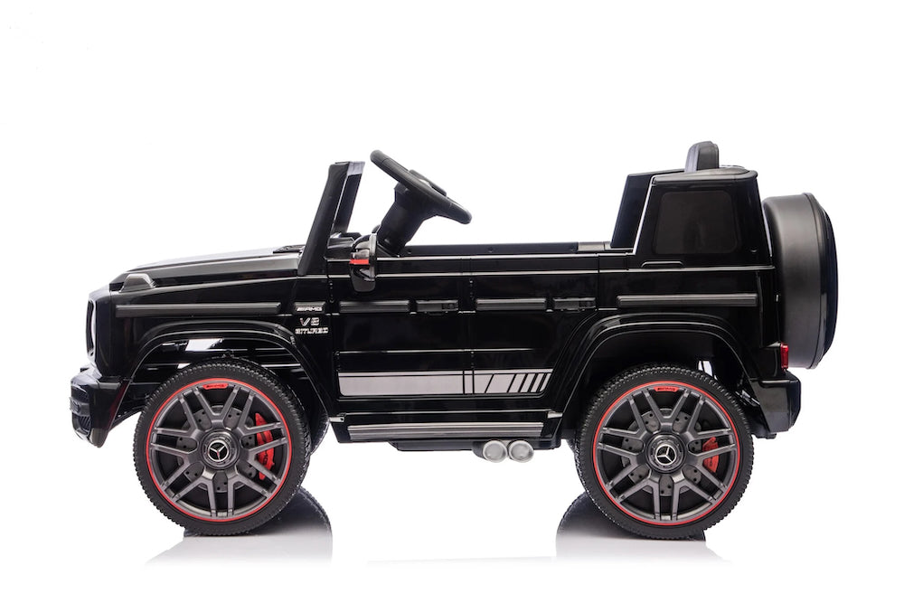Mercedes G63 AMG | elektrische kinderauto 12V zwart 1 persoons