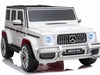 Mercedes G63 AMG | elektrische kinderauto 24V 4WD twee persoons wit