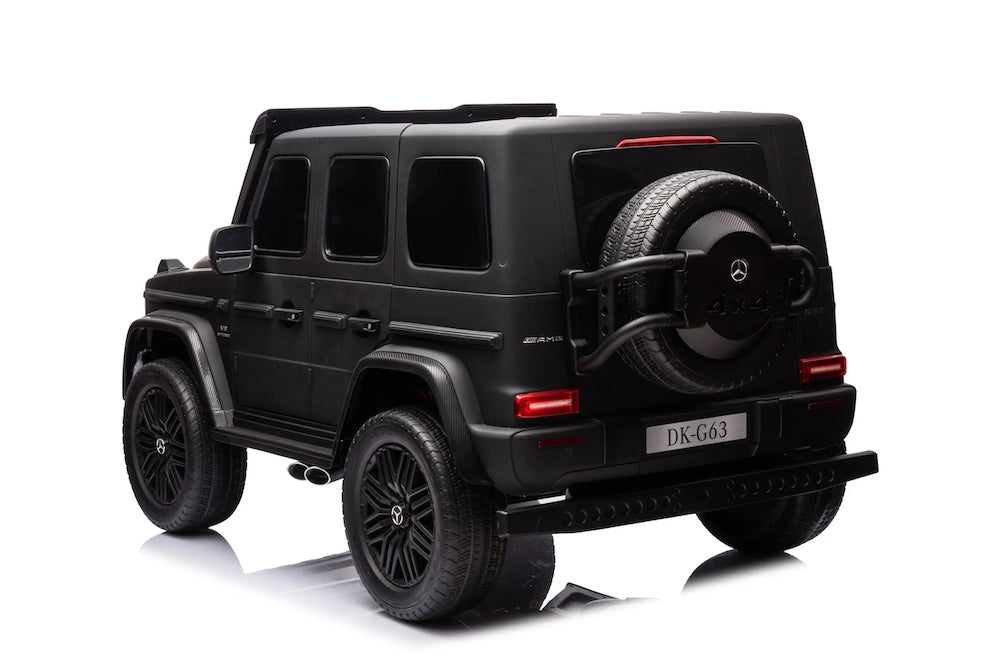 Mercedes G63 XL kinderauto 24V 4WD mat zwart