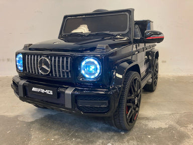 Mercedes G63 elektrische kinderauto 12 volt zwart 1 persoons - RideCars