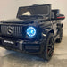 Mercedes G63 elektrische kinderauto 12 volt zwart 1 persoons - RideCars