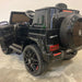 Mercedes G63 elektrische kinderauto 12 volt zwart 1 persoons - RideCars