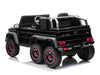 Mercedes G63 elektrische kinderauto 12V 6x6 zwart 1 persoons