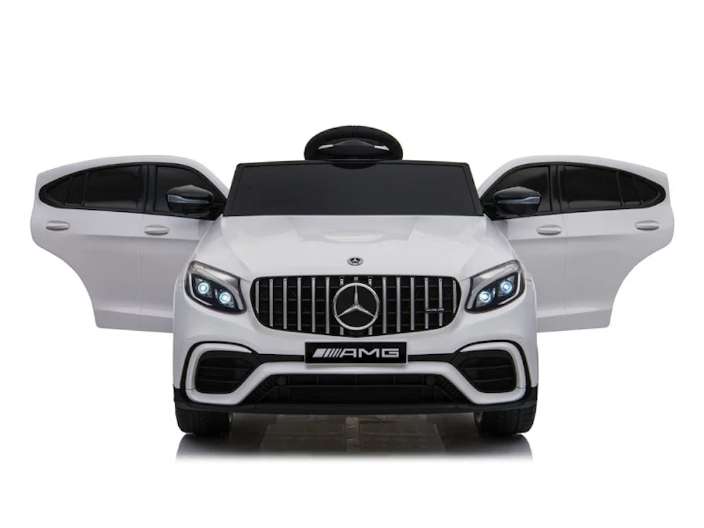 Mercedes GLC 63 AMG | elektrische kinderauto 12V wit